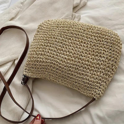 Geflochtene Umhängetasche Für Damen | Geräumig