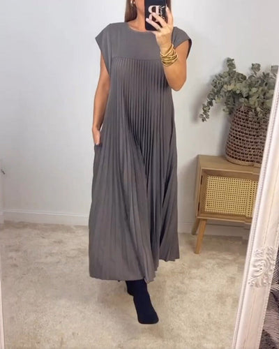Zavando - Ärmelloses plissiertes Kleid