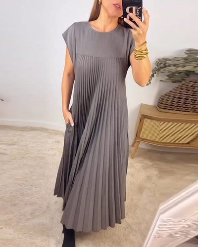 Zavando - Ärmelloses plissiertes Kleid