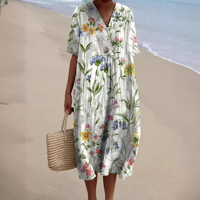 Zavando - Sommerkleid Mit Blumenmuster