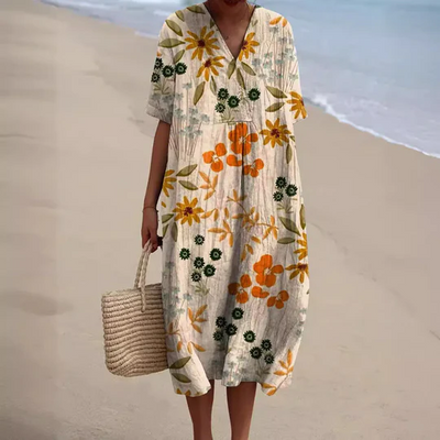 Zavando - Sommerkleid Mit Blumenmuster