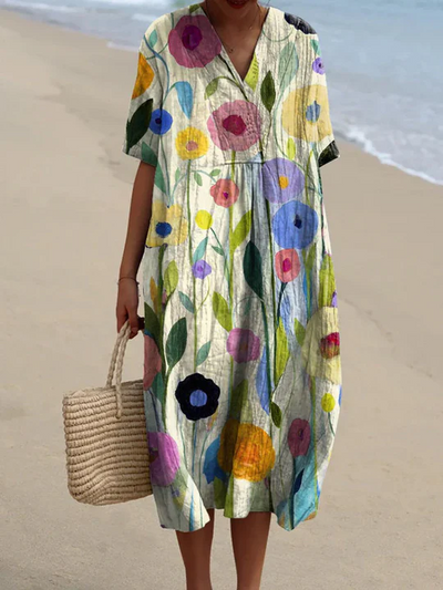 Zavando - Sommerkleid Mit Blumenmuster