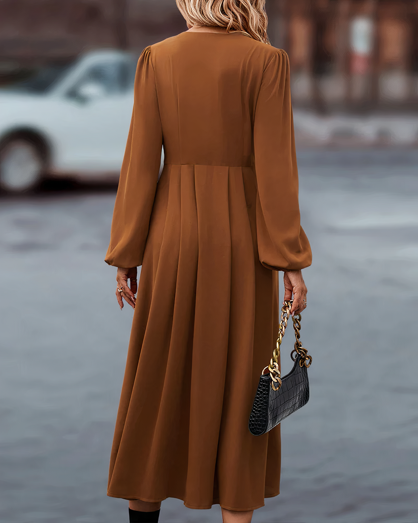 Zavando - Elegantes Herbstkleid