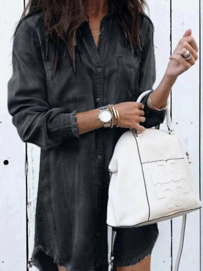 Zavando – Y2K Denim-Kleid für Trendbewusste Styles