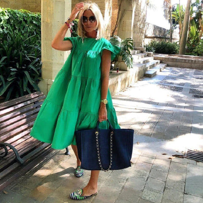 Zavando – Midi-Sommerkleid für luftige Eleganz im Sonnenschein