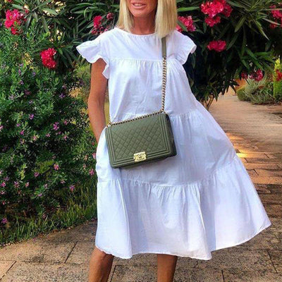 Zavando – Midi-Sommerkleid für luftige Eleganz im Sonnenschein