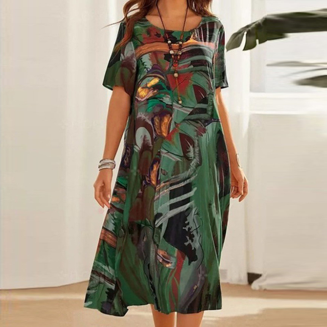 Zavando - 3D Handbemaltes Kleid