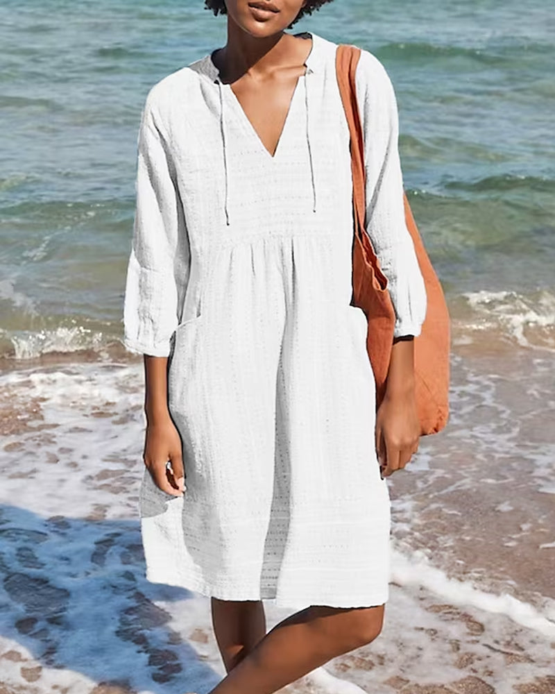 Zavando – Bequemes Taschenkleid