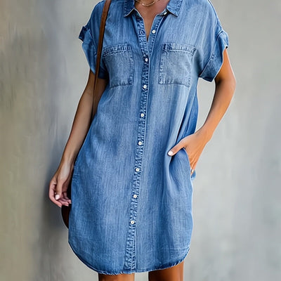 Hemdkleid Mit Knopfleiste Für Damen | Mini