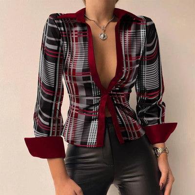 Slim Fit Langarmhemd Für Damen | Button Down