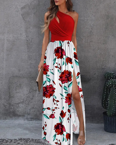 Zavando – Sexy Maxikleid mit einer Schulter