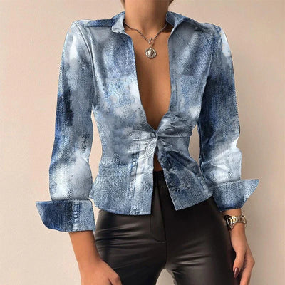 Slim Fit Langarmhemd Für Damen | Button Down