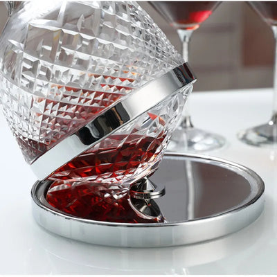 1500ml Kristallglas Rotations-Whiskey-Glas Wein Belüfter Dekanter
