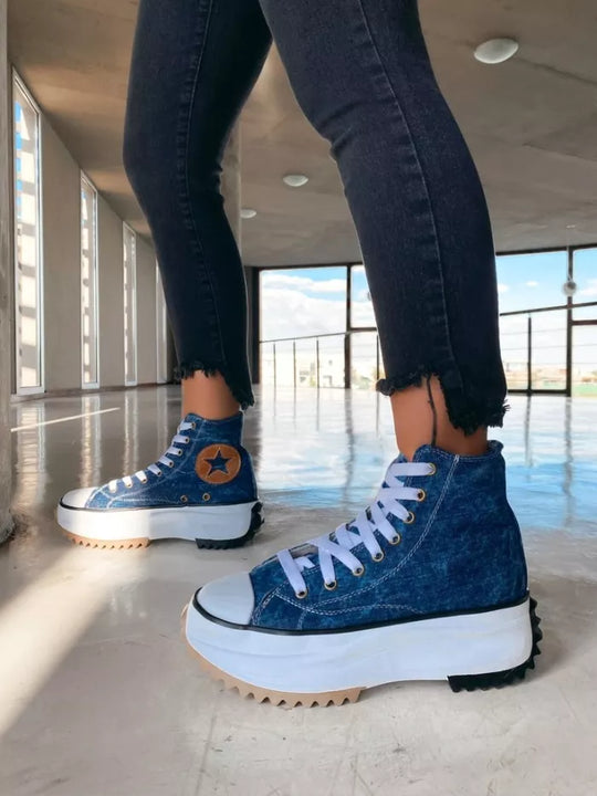 Zavando - Trendstark & Bequem Schuhe mit dicker Sohle