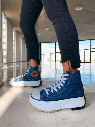 Zavando - Trendstark & Bequem Schuhe mit dicker Sohle