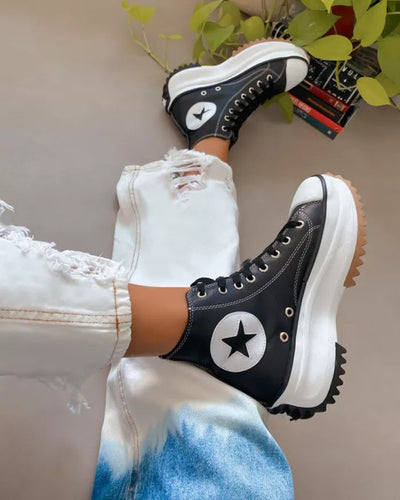 Zavando - Trendstark & Bequem Schuhe mit dicker Sohle