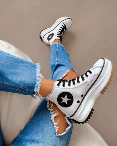 Zavando - Trendstark & Bequem Schuhe mit dicker Sohle