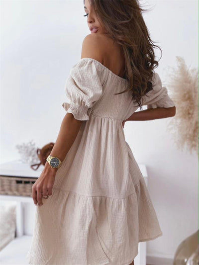 Zavando- Sommerkleid Off Shoulder