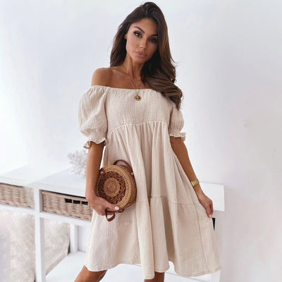 Zavando- Sommerkleid Off Shoulder