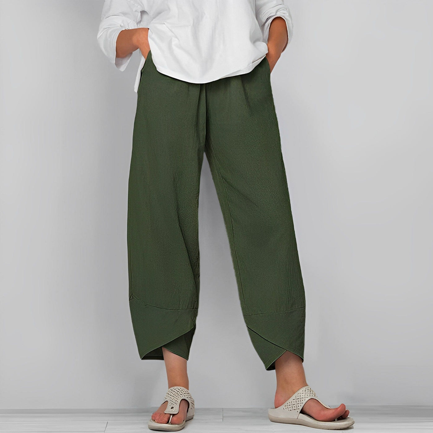 Zavando - Lässige Leinenhose für Frauen