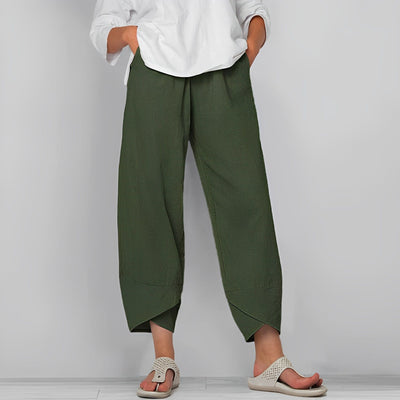 Zavando - Lässige Leinenhose für Frauen