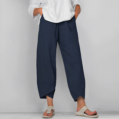 Zavando - Lässige Leinenhose für Frauen