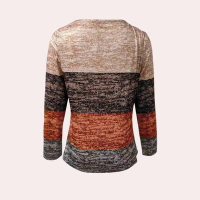 Zavando - Trendiges Langarm-T-Shirt für Damen
