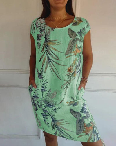 Zavando - Sommerkleid aus Baumwolle-Leinen