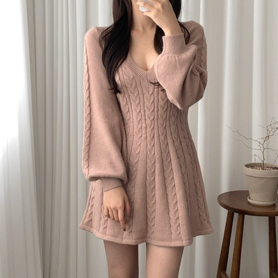 Zavando - Elegantes Strickkleid für Damen