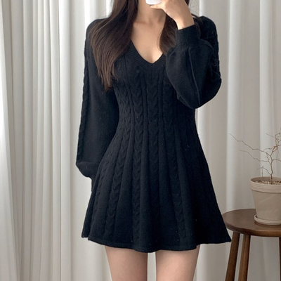 Zavando - Elegantes Strickkleid für Damen