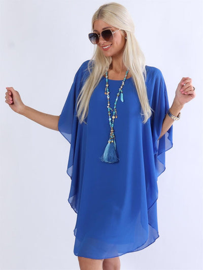Zavando - Tunika-Kleid mit Chiffon-Lagen