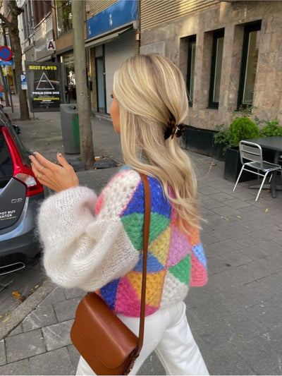 Zavando - Strickjacke Farbenfroh & Fröhlich