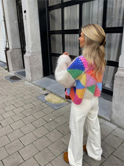 Zavando - Strickjacke Farbenfroh & Fröhlich