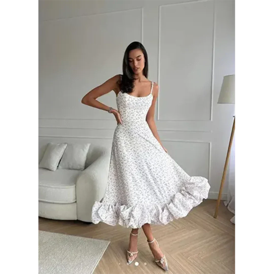 Minta | Damen Ärmelloses Partykleid | Midi