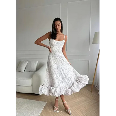 Minta | Damen Ärmelloses Partykleid | Midi