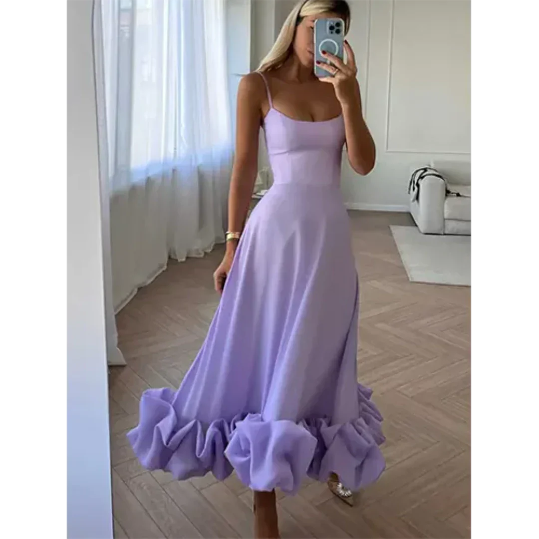 Minta | Damen Ärmelloses Partykleid | Midi