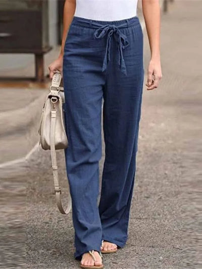 Zavando - Bequeme Leinenhose im lässigen Stil