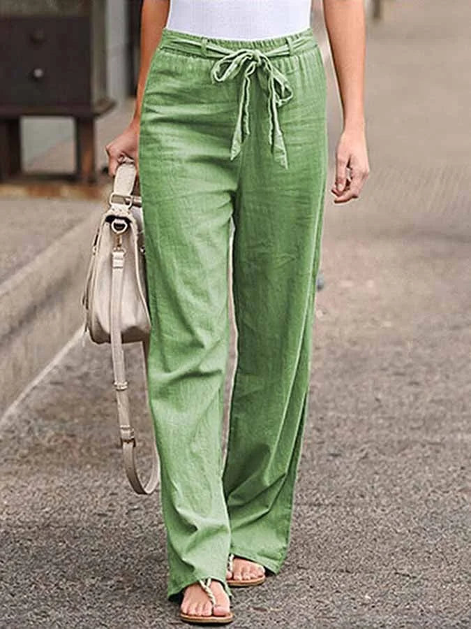 Zavando - Bequeme Leinenhose im lässigen Stil