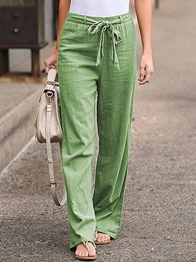 Zavando - Bequeme Leinenhose im lässigen Stil