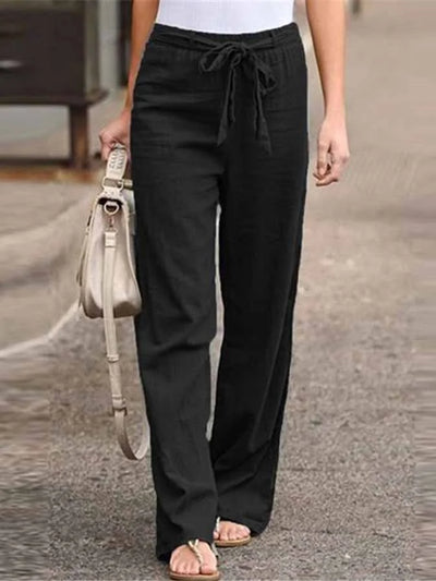 Zavando - Bequeme Leinenhose im lässigen Stil