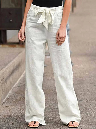 Zavando - Bequeme Leinenhose im lässigen Stil