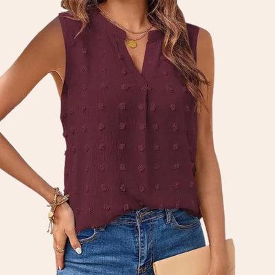 Ärmellose Bluse für Damen