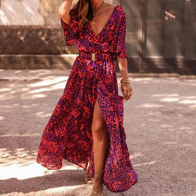 Zavando – Maxikleid mit stilvollem Print