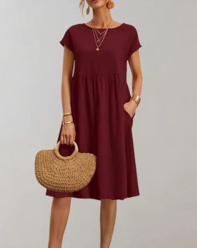 Zavando – Trendiges Kleid aus Baumwollleinen