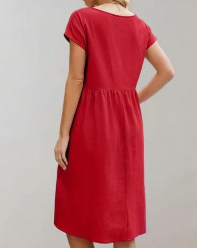 Zavando – Trendiges Kleid aus Baumwollleinen