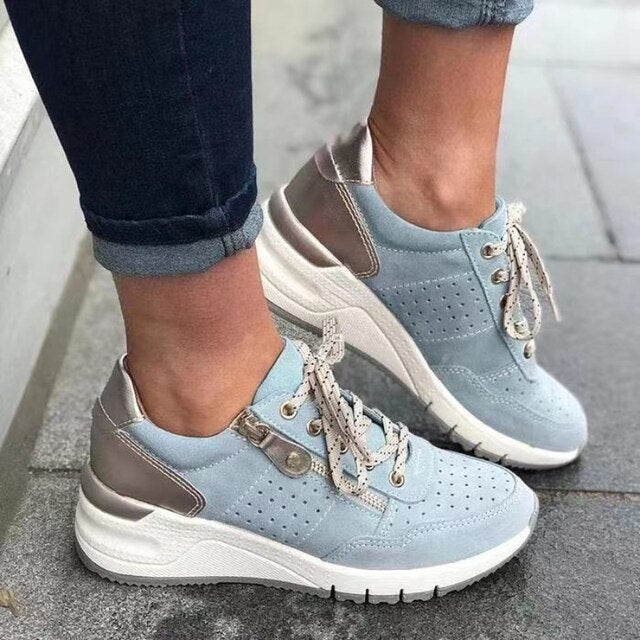 Zavando - Orthopädische Turnschuhe mit Keilabsat