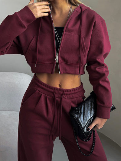Zavando-Up Hoodie & Jogger Set - Ultimativer Komfort & Müheloser Stil