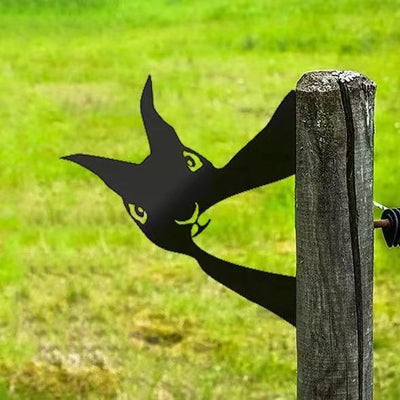 Metall-Kunstwerk für den Garten im Freien, Bauernhof, guckende Ziege, Innendekoration