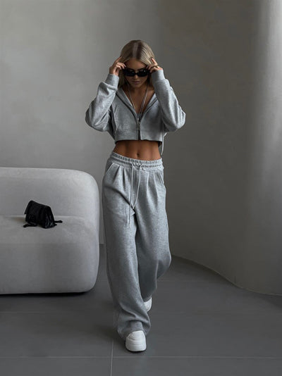 Zavando-Up Hoodie & Jogger Set - Ultimativer Komfort & Müheloser Stil