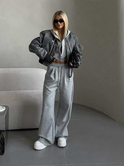 Zavando-Up Hoodie & Jogger Set - Ultimativer Komfort & Müheloser Stil